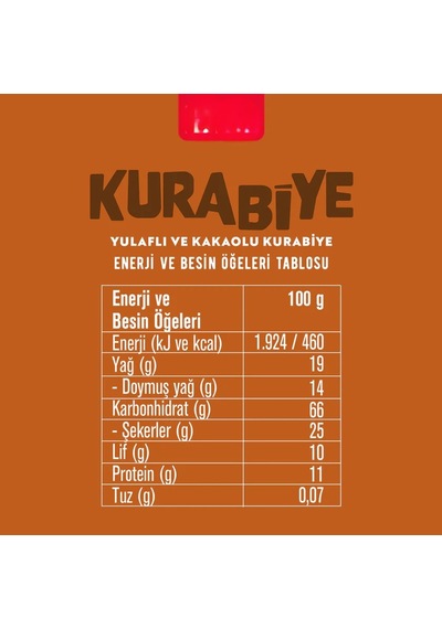 Orijinal Yulaflı Kurabiye 80 Gr Kakaolu