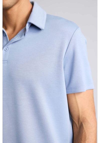 Defacto Polo Yaka Sporcu Modal Polo Tişört F9834ax26spbe830 Mavi-be830