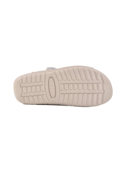 United Colors Of Benetton Gri Cırtlı Hafif Kız Çocuk Sandalet Bn-1419 F