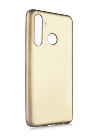 Realme 5 Pro Kılıf Esnek Yapılı İnce Slim Silikon Kapak Ryc/premier Gold