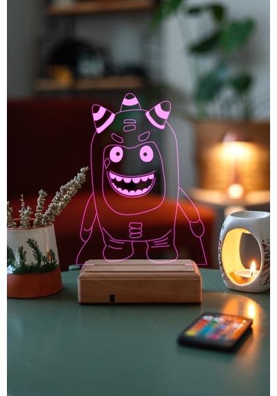 Çocuklar Için Hediye Oddbods 16 Renk Gece Lambası