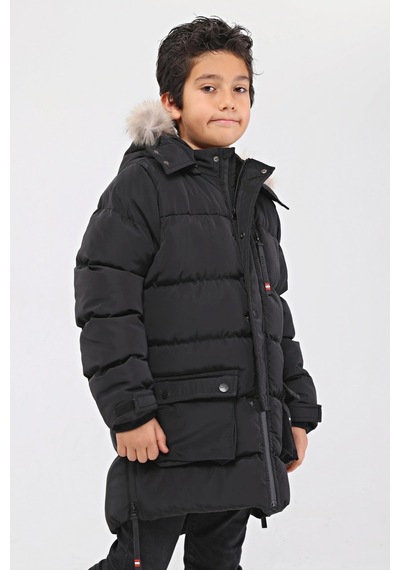 Erkek Çocuk Mont 51233s Siyah