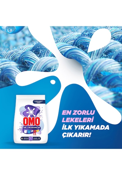 Omo Matik Toz Çamaşır Deterjanı Sık Yıkananlar Beyaz Ve Renkliler İçin 7.5 Kg X 2 Adet
