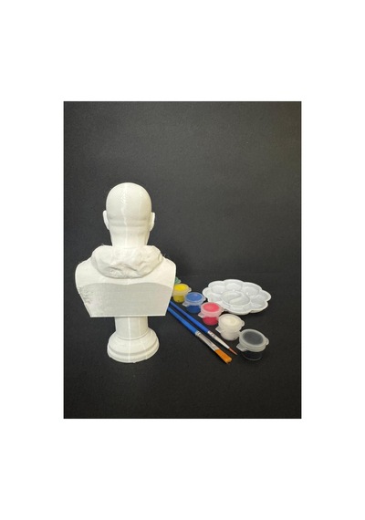 3d Walter White Bust Breaking Bad Figür Boyama Seti - Kendin Boya Hobi Ve Etkinlik Seti - Akrilik Boya + 2 Fırça