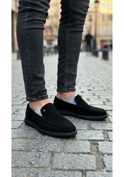 Pierre Cardin Pier Cardin 14905 Hakiki Deri Günlük Erkek Ayakkabı Siyah Siyah