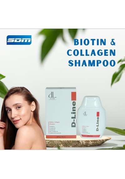 Biotin & Collagen Shampoo, Keratin, Saç Dökülmesine Karşı, Canlı Ve Güçlü Saçlar İçin Şampuan