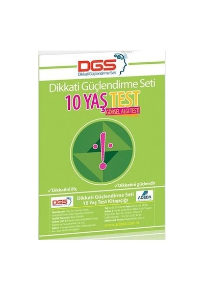 Dikkati Güçlendirme Seti - 10 Yaş Test - Osman Abalı - Adeda