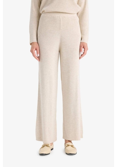 DeFacto Triko Pantolon Regular Fit Basic Düz Beli Lastikli Düz Paça D6912AX24WNBG360