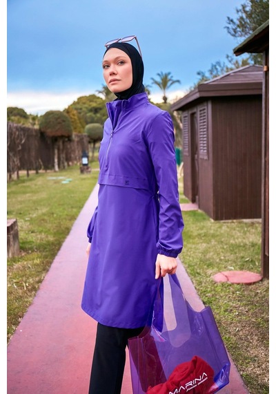 Marina M2409 Tam Kapalı Mayo-mor Mor