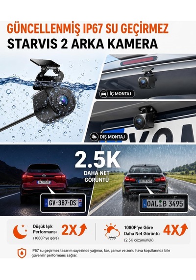Nexus 4 Pro S 3 Kameralı 4k Uhd Wi-fi Gps Araç Kamerası