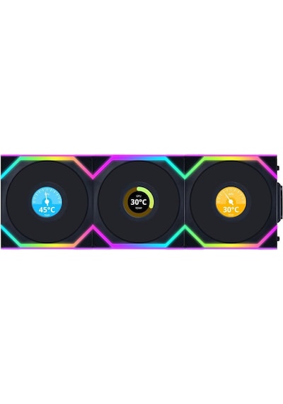 Lian Li Unı Fan Sl Wıreless Lcd 3x120mm Siyah Kasa Fanı