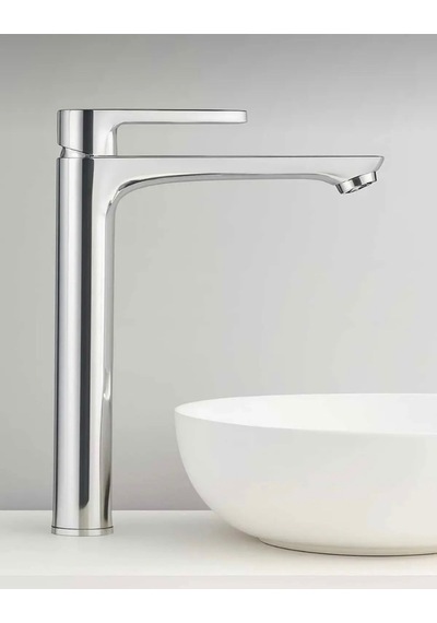 Eskaya Krom Çanak Lavabo Bataryası Musluğu Premium Çanak Banyo Lavabo Bataryası Krom