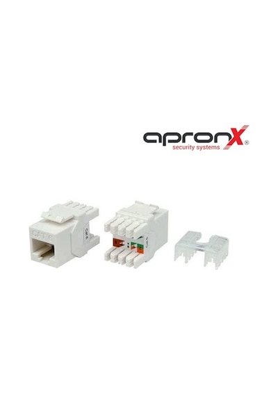Apx-utp181 Cat6 180 Utp Keystone Jack 50 Adet