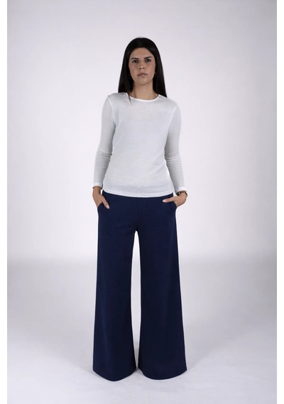 Defys Kadın Regular Fit Normal Bel Beli Lastikli Dokulu Kumaştan Bol Paça Lacivert Pantolon Lacivert - 747521581 Lacivert Defys Kadın Regular Fit Normal Bel Beli Lastikli Dokulu Kumaştan Bol Paça Lacivert Pantolon Lacivert - 747521581 Lacivert
