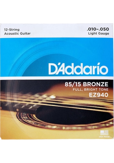 Daddario Ez940 12 Telli Akustik Gitar Teli