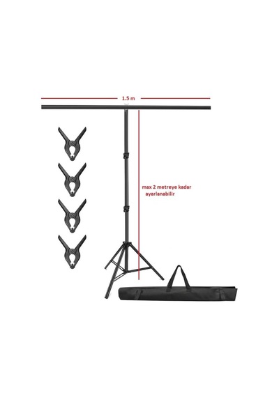 150x200 Cm T Arka Plan Destek Seti, Fon Standı Stüdyo, Fotoğraf, Video, Açılış,doğum Günü İçin Demir Tag,tek Ayaklı Fon Standı