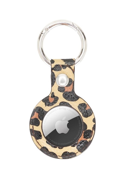 Apple Airtag Uyumlu Deri Anahtarlık Arta Leo Ne Kahve