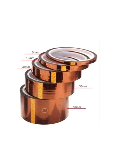 Kapton Bant 30mmx33m Yüksek Isıya Dayanıklı Yanmaz Bant