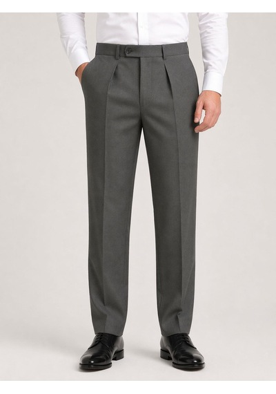 Classics Men Ricati Regular Fit Pileli Erkek Kumaş Pantolon - 7621 Yeşil