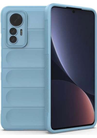 Newface Xiaomi Mi 12 Lite Kılıf Optimum Silikon - Sky Blue Açık Mavi