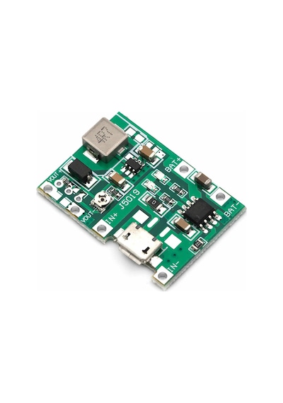 Alkatronik-Tp4056 18650 Lityum Pil Şarj Micro Usb Ayarlı Voltaj Yükseltici