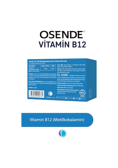 Vitamin B12 60 Tablet 2 Paketi