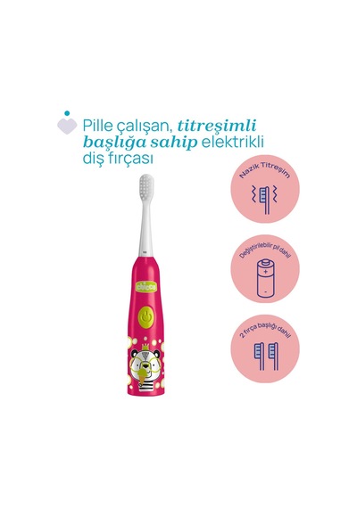 Chicco Elektrikli Diş Fırçası 3+ Ay Panda