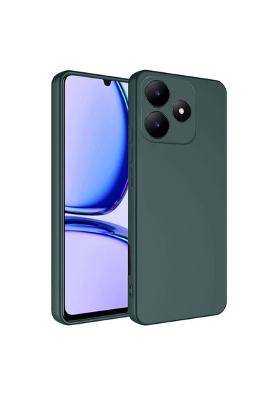 Realme C61 Kılıf First Silikon - Koyu Yeşil Bzsxx00 1