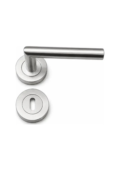 Sese Venedik Modeli Rozetli Kapı Kolu Saten Renk 200-90r-53