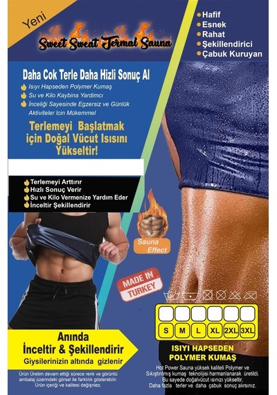 Polimer Kaplama  Askılı Termal Atlet Sweet Sweat Atlet Siyah