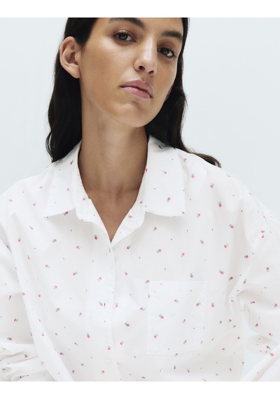 Marks & Spencer Desenli Pijama Üstü T37003706T Çok Renkli