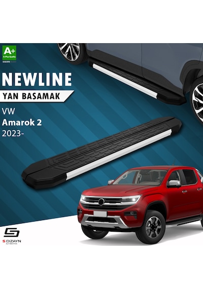 S-dizayn Vw Amarok 2 Newline Aluminyum Yan Basamak 203 Cm 2023 Üzeri A+ Kalite