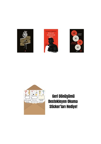 1984 + Wigan İskelesi Yolu Ciltli + Burma Günleri + Okuma Sticker'ları