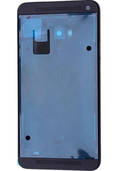 Htc One M7 Orta Kasa Ön Kapak Siyah