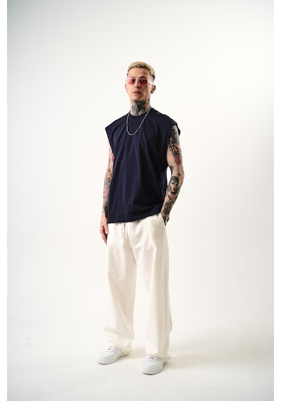 Respire Erkek Basic Tank Top Atlet İndigo