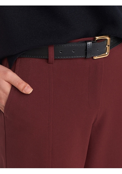 Dilvin 71590 Kemerli Crop Pantolon Bordo