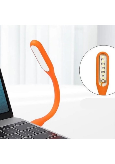 Zhltools Mini Taşınabilir Usb Led Lamba Otomobil Usb Lamba Turuncu