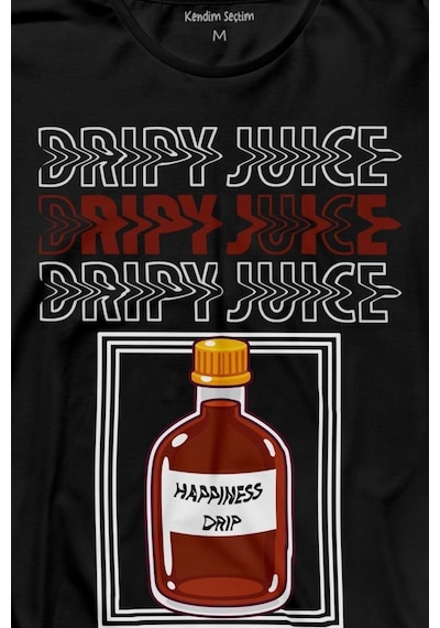 Dripy Juice Espirili Streepwear Uzun Kollu Tişört Baskılı T-shirt 001
