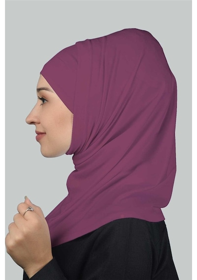Altobeh İkili Set Pratik Eşarp Hazır Türban Ve Hijab Tesettür Bonesi Koyu Bordo