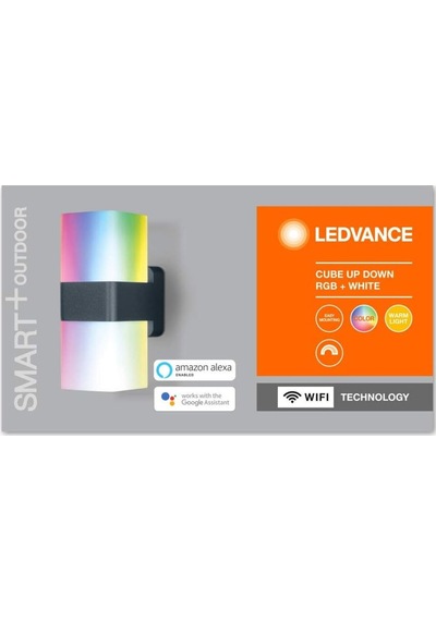 Akıllı Led Dış Mekan Lambası, Wifi Kontrollü, Rgb Renk Değiştirme, Uzun Ömürlü Siyah