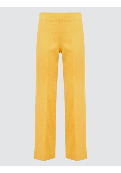 Jimmy Key Jimmy Key Hardal %100 Keten Normal Paça Normal Bel Uzun Pantolon 6sw187026210
