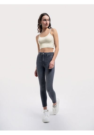 LOFT Crop Kadın Atlet Lf2034949 Q1.v1 Ekru