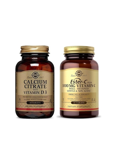 Solgar Calcium Citrate With Vitamin D3 60 Tablet Solgar Ester-C P