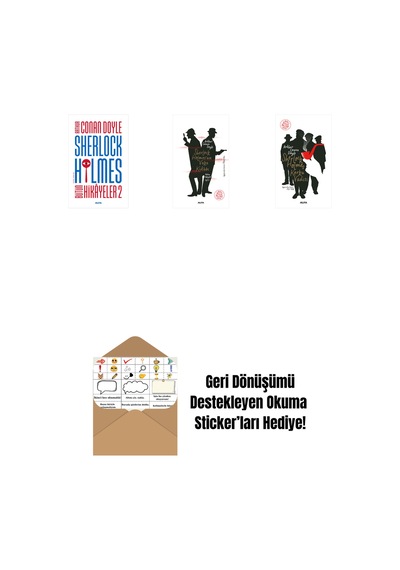 Sherlock Holmes - Bütün Hikayeler 2 + Sherlock Holmes Un Vaka Kitabı + Sherlock Holmes - Korku Vadisi + Okuma Sticker'ları