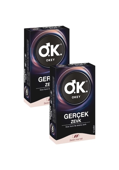 Okey Gerçek Zevk Prezervatif 2 x 12'li