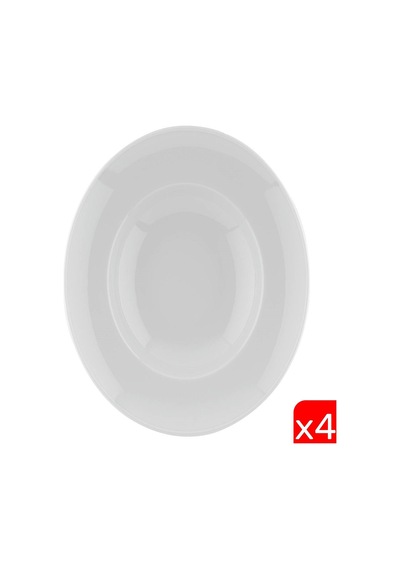 Kütahya Porselen Bone Risus Makarna Tabağı Krem 27,5cm Bnrs27spt00 4 Lü