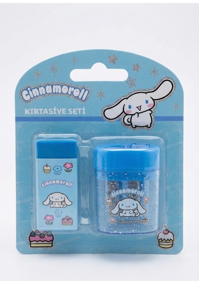 Cinnamoroll Kalemtıraş Ve Silgi Seti Mavi