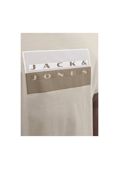 Jack & Jones Jcofusıon Dots Prınt Tişört 12289863 Bej