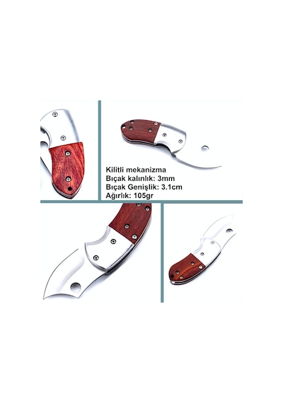 Omeniv Maun Sap Kilitli Çelik Ağır Kamp Çakı Kamp Bıçak Outdoor Anahtarlık Çok Renkli