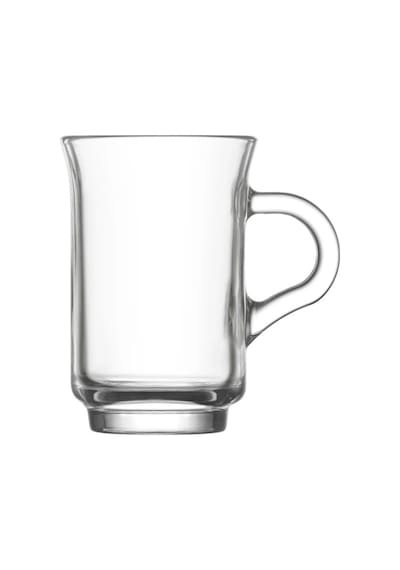 Lav Ada Cam Kulplu Çay Bardağı 6 Kişilik 155 ml Kulplu